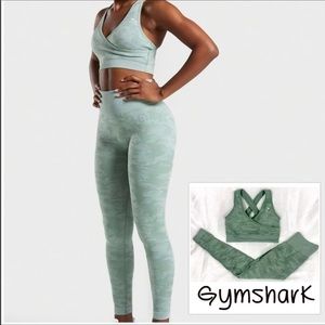 Gymshark Camo Seamless Sports Bra & Leggings